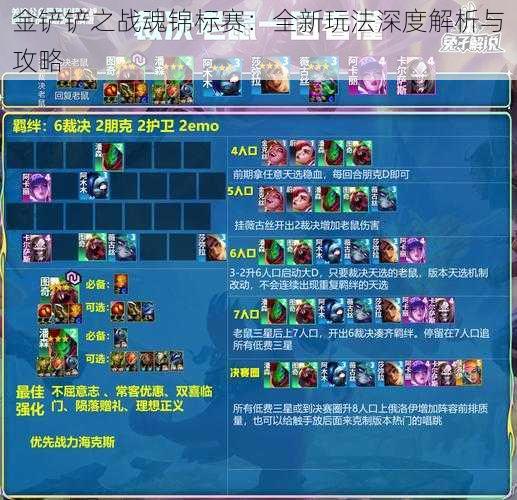 金铲铲之战魂锦标赛:全新玩法深度解析与攻略