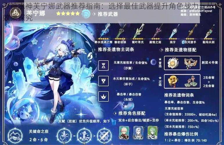 原神水神芙宁娜武器推荐指南:选择最佳武器提升角色战力与技能效果探究